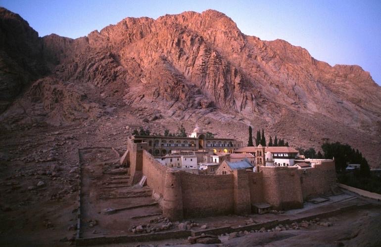 Monastery at dusk